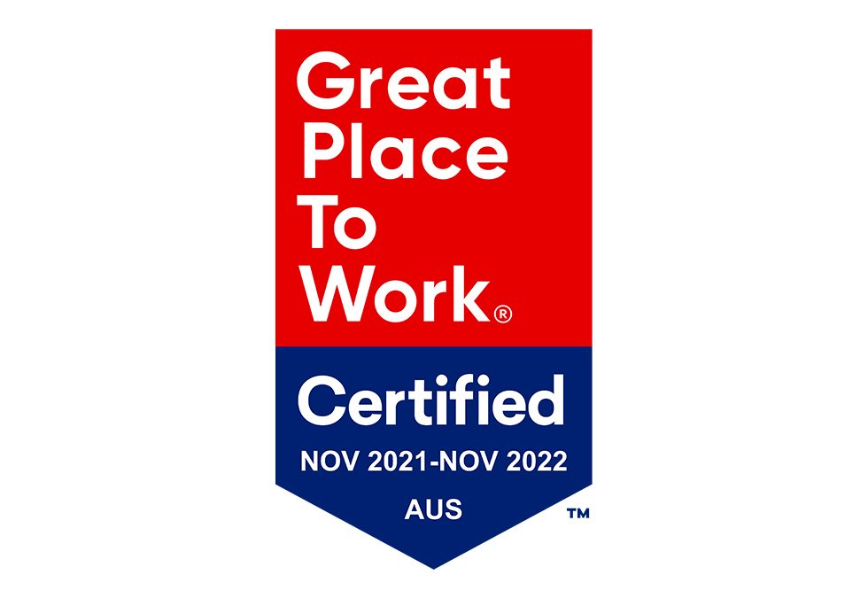 It’s official, we’re certified as a Great Place To Work